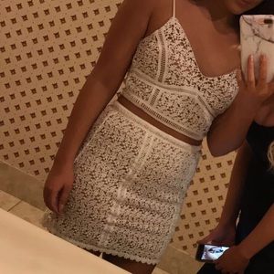 Kendall & Kylie white lace set